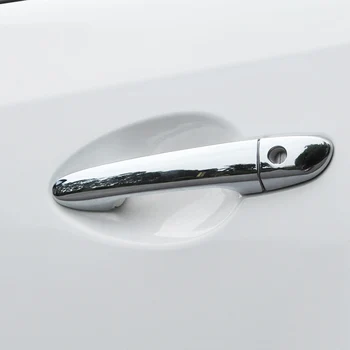 Для Mazda CX-3 CX3 2016 2017 2018 ABS Пластик LHD Автомобильная дверная защита Ручка Украшение Крышка Отделка Аксессуары для стайлинга автомобиля 8шт