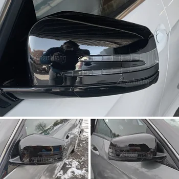 Крышки крышек боковых зеркал для Mercedes Benz W176 W246 W212 W204 C117 X156 X204 W221 C218 A B C E S CLA GLA GLK Class Black Заменить