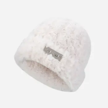 Lady Soft Cap Weather Thermal Hat Уютная ветрозащитная купольная шапка для женщин Плюшевая теплая противоскользящая для езды на велосипеде Лыжи Зимняя защита
