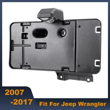  Аксессуары для стайлинга автомобиля ABS Задний держатель номерного знака Кронштейн с фонарем для Jeep 2007-2017 Wrangler JK