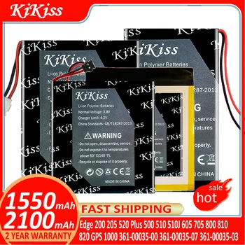 KiKiss Батарея для Garmin Edge 200 205 520 Plus 500 510 510J 605 705 800 810 820 GPS 1000 361-00035-00 361-00035-07 361-00035-03