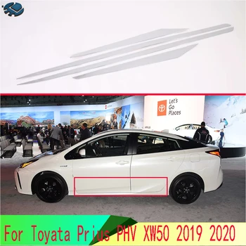 Для Toyata Prius PHV XW50 2019 2020 Автомобильные аксессуары ABS Хромированная боковая дверь Молдинг кузова Молдинг Накладка