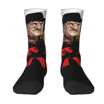  Симпатичные мужские носки для персонажей фильмов ужасов Унисекс Breathbale Теплые 3D-печатные носки для съемочной группы фильма на Хэллоуин