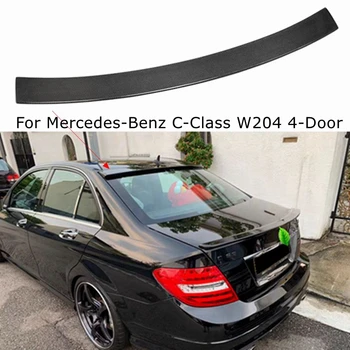 Спойлер на задней крыше из углеродного волокна для Mercedes-Benz W204 Седан 4 двери C-Class C180 C200 C280 C300 C260 2008-2014