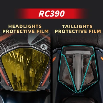  Используйте для KTM RC390 комплекта фар и задних фонарей Прозрачная защитная пленка Аксессуары для мотоциклов Наклейки с защитой от царапин