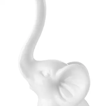  Керамический держатель для колец с белым слоном Очаровательный декоративный функциональный органайзер для серег 1,77x4,72 дюйма для Дня матери Легкий