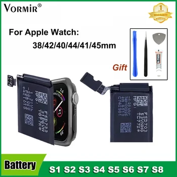 Vormir Высококачественный аккумулятор для Apple Watch Series 1 2 3 4 5 SE 6 7 Сменные батареи для iWatch 38/40/41/42/44/45 мм GPS/LTE
