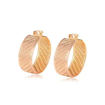  оптовая продажа --- широкие серьги-кольца для горячих женщин модные ювелирные изделия европейского стиля с чистым золотым покрытием