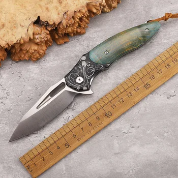  Высокая твердость Острый складной нож Открытый кемпинг Спасение Выживание Портативный ремень Инструмент