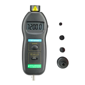  1 шт. DT2236C измеритель скорости лазерный тахометр, как показано на рисунке светодиодный цифровой оптический контактный тахометр-детектор