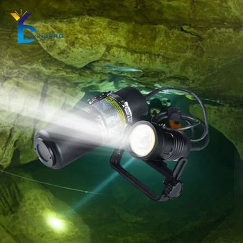 Дайвинг Мощный светодиодный водонепроницаемый подводный фонарь для подводного плавания