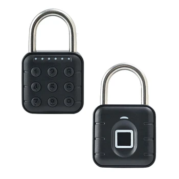 Tuya Bluetooth Умный дверной замок с отпечатками пальцев Быстрый разблокировка без ключа Противоугонный навесной замок IP67 Водонепроницаемый домашний замок Securit-A Прочный