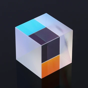 Красочный сумматор Разветвитель Крест Дихроичный куб RGB Призма Оптическое стекло Треугольная призма для обучения физике светового спектра 20 м