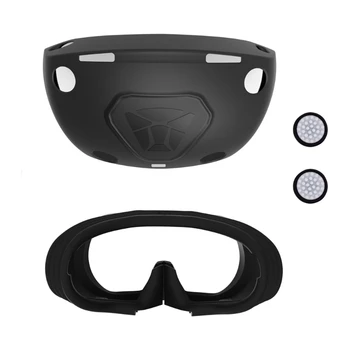  Силиконовый чехол Защитный чехол Набор защитных чехлов для гарнитуры PS VR2 VR Шлемы Защита Чехол Нескользящие Аксессуары для очков VR E65C