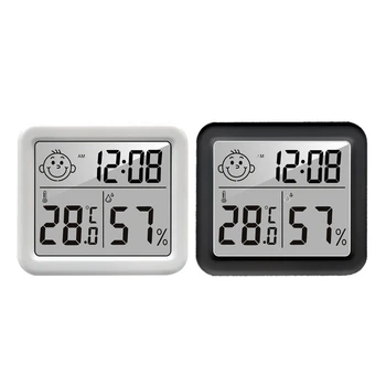 Цифровые комнатные часы Термометр Температура Измеритель влажности Внутренний декор Дропшиппинг