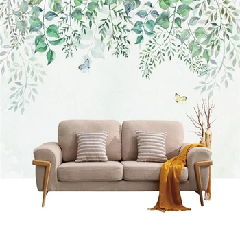 beibehang на заказ скандинавский тропический лес настенные обои для гостиной спальня диван телевизор фон обои наклейка на стену