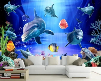 beibehang Эстетическая мода классические обои 3D теплый и фантастический подводный мир фон papel de parede 3d обои