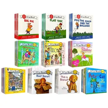 Я умею читать Фонетика 12 книг / набор Английская история Картинка Карманная книга для детей Монтессори Книга